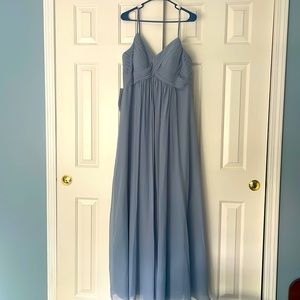 Azazie never worn bridesmaid dress style shannon dusty blue